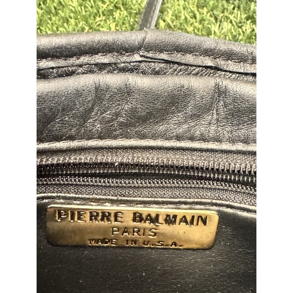 Vintage Pierre Balmain Black Leather Purse RARE - Picture 6 of 12